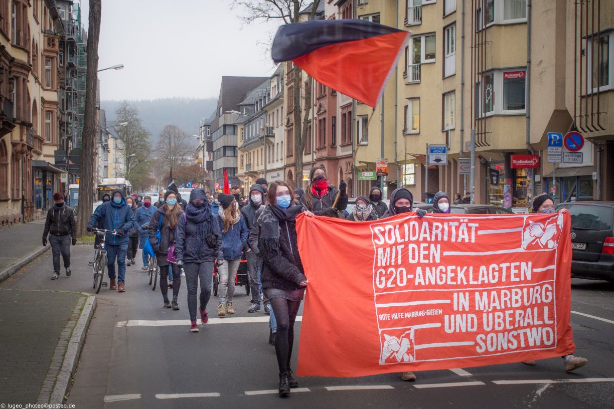 Solidarität mit den G20-Angeklagten! In Marburg und überall sonstwo.