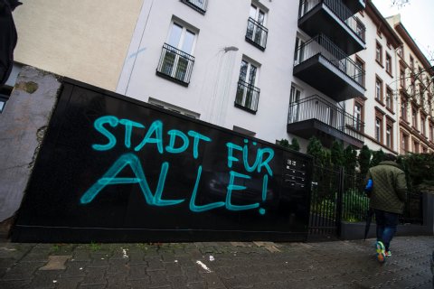 "City for all" graffiti