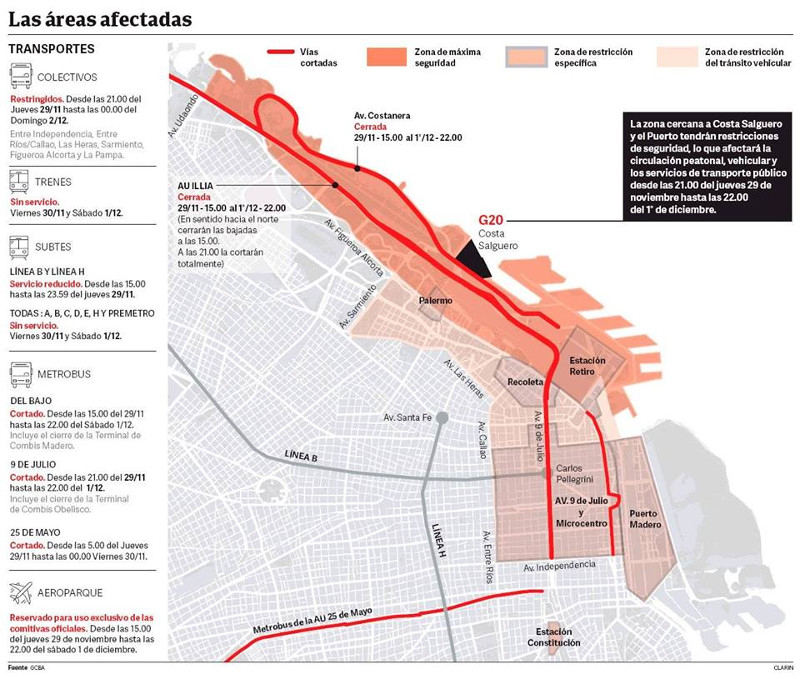Karte der von der »Sperrzone« betroffenen Stadtgebiete