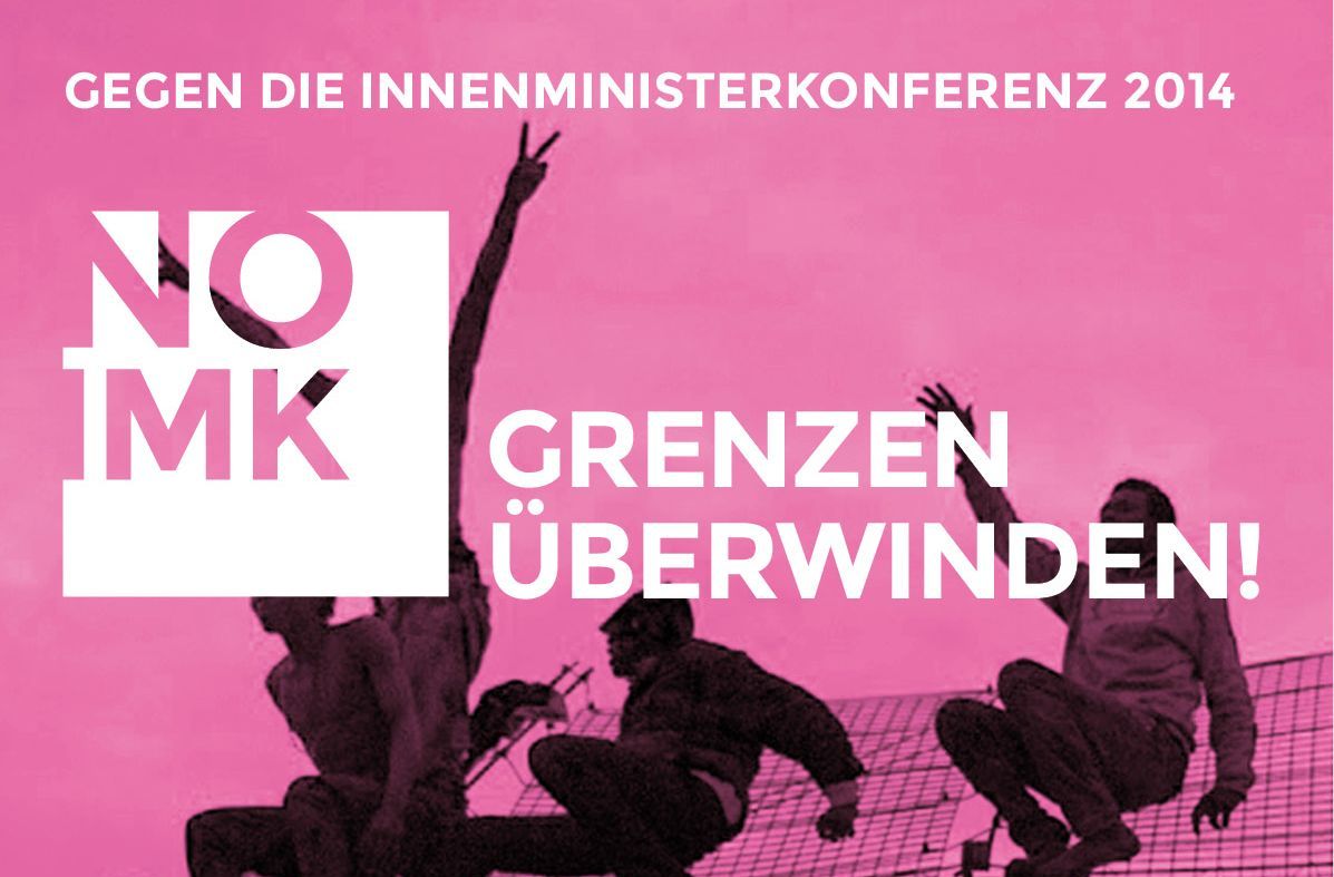 Plakat zur Demo gegen die IMK 2014 in Köln