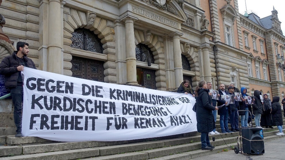 Freiheit für Kenan! Demonstration vor dem Gericht in Hamburg