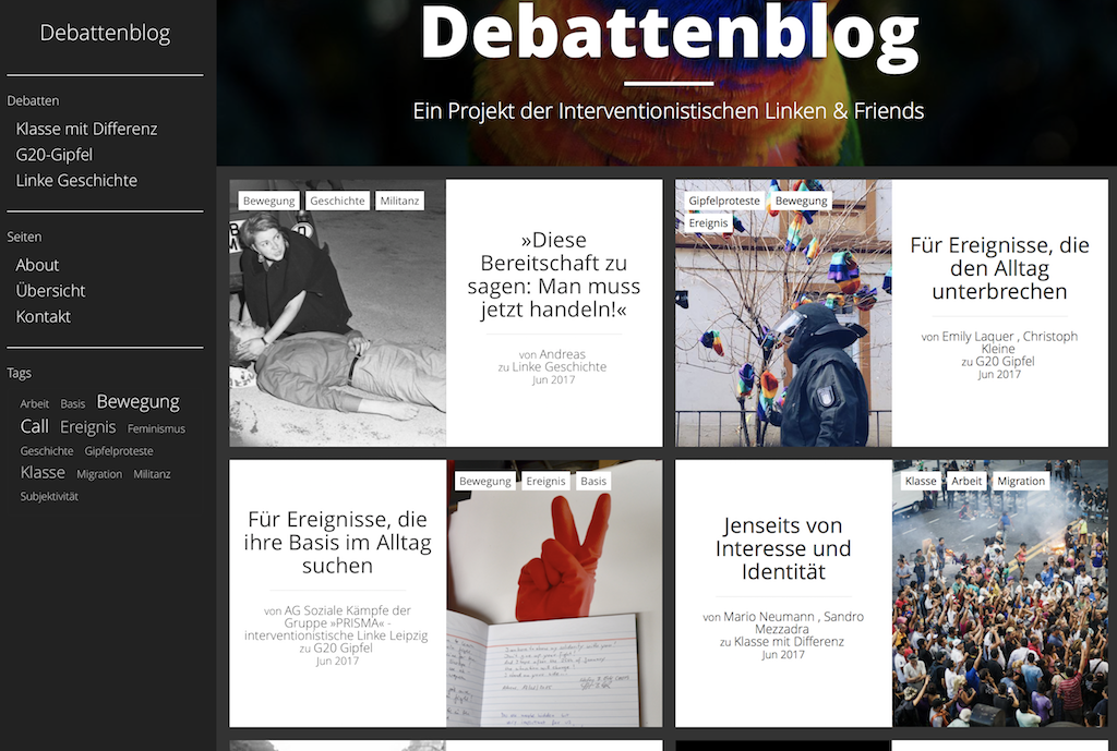 Debattenblog jetzt online